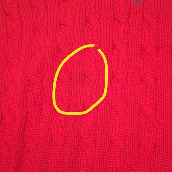 Ralph Lauren Red Knit Sweater - Picture 6 of 6